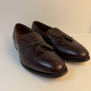 Allen Edmonds Grayson Shoes Mens Size 11 EEE Brown Leather Tassel Loafers Dress